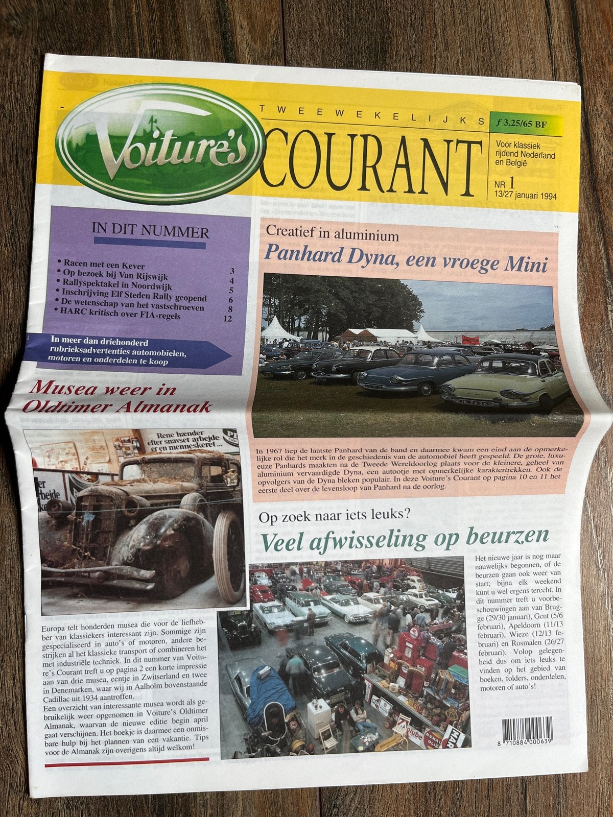 Reportage Panhard Dyna - 2 pagina's, Ophalen of Verzenden, Gelezen, Overige merken
