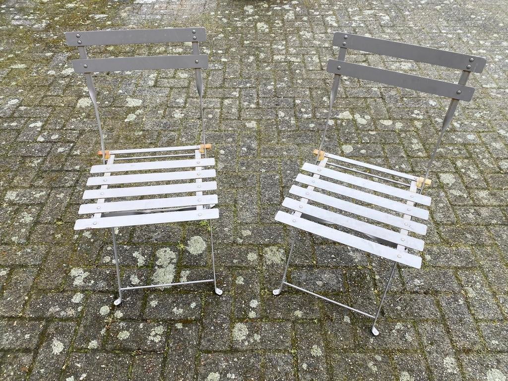 Twee hele mooie bistrostoeltjes, Tuin en Terras, Ophalen, Zo goed als nieuw