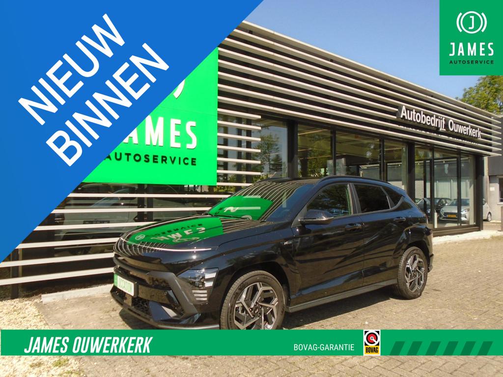 Hyundai Kona 1.6 GDi Hybrid N Line DCT, Auto's, Hyundai, Stof, Gebruikt, 4 cilinders, 1600 cc