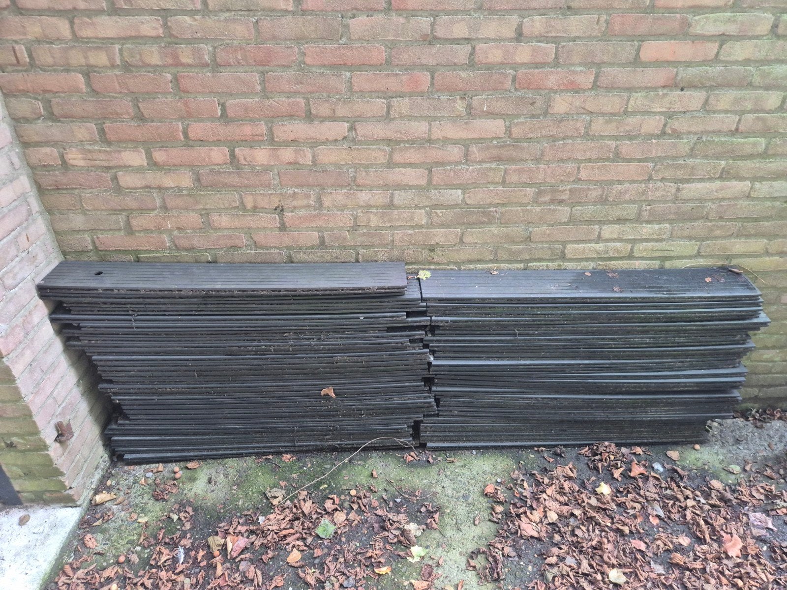 50 gebruikte composiet vlonderplanken 1.05 bij 15, Tuin en Terras, Ophalen, Gebruikt, Composiet
