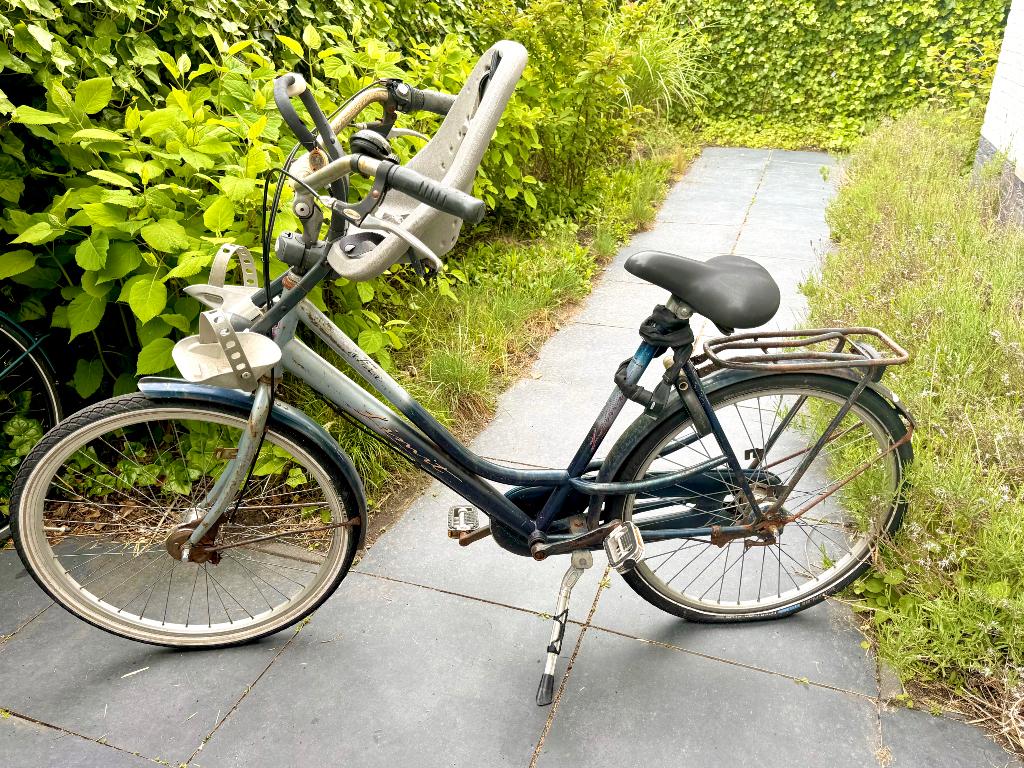Gebruikte Limit damesfiets met Yepp voorzitje, Fietsen en Brommers, Gebruikt, 50 tot 53 cm, 1 zitje, Ophalen