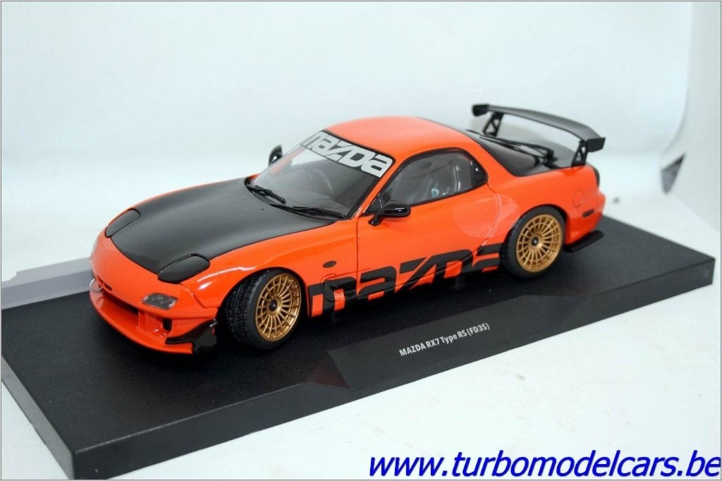 Mazda RX-7 Type RS  (FD3S) Orange 1/18 Solido, Ophalen of Verzenden, Nieuw, Auto, Solido