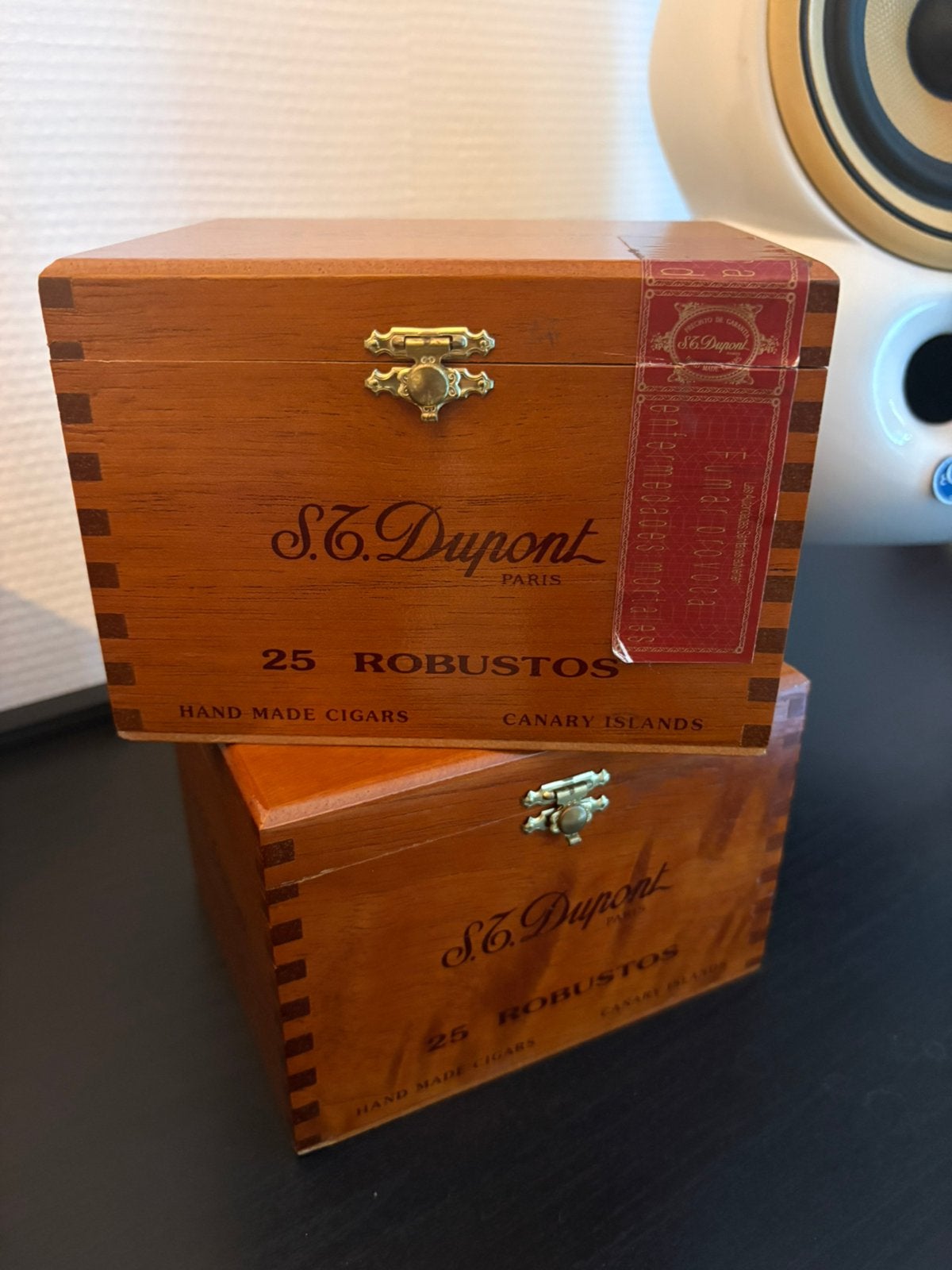 Zeldzame S.T. Dupont Paris sigaren humidor, Ophalen of Verzenden, Zo goed als nieuw, Tabaksdoos of Verpakking