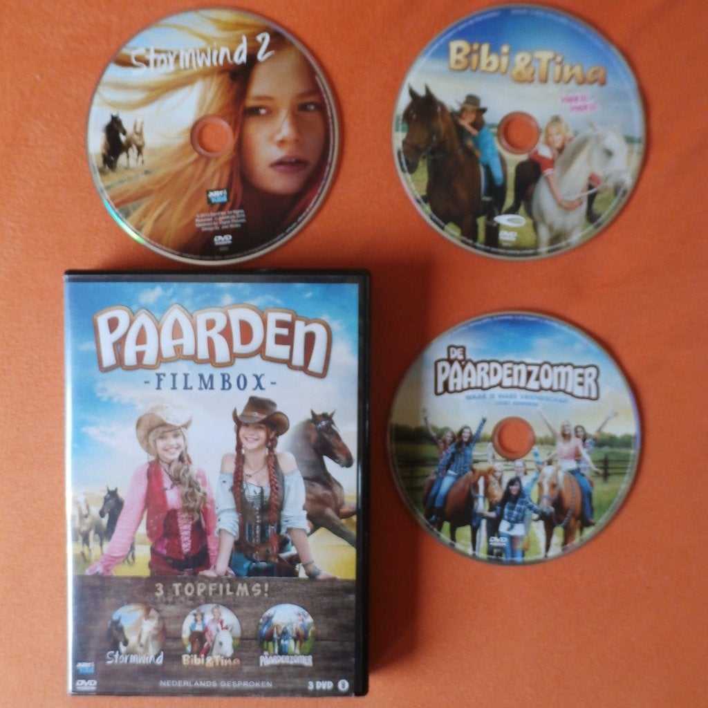 PAARDEN FILMBOX - 3 films - 3 DVDs - Arnhem-Zuid - 5,00 -, Gebruikt, Nederlands, Vanaf 9 jaar, Dieren