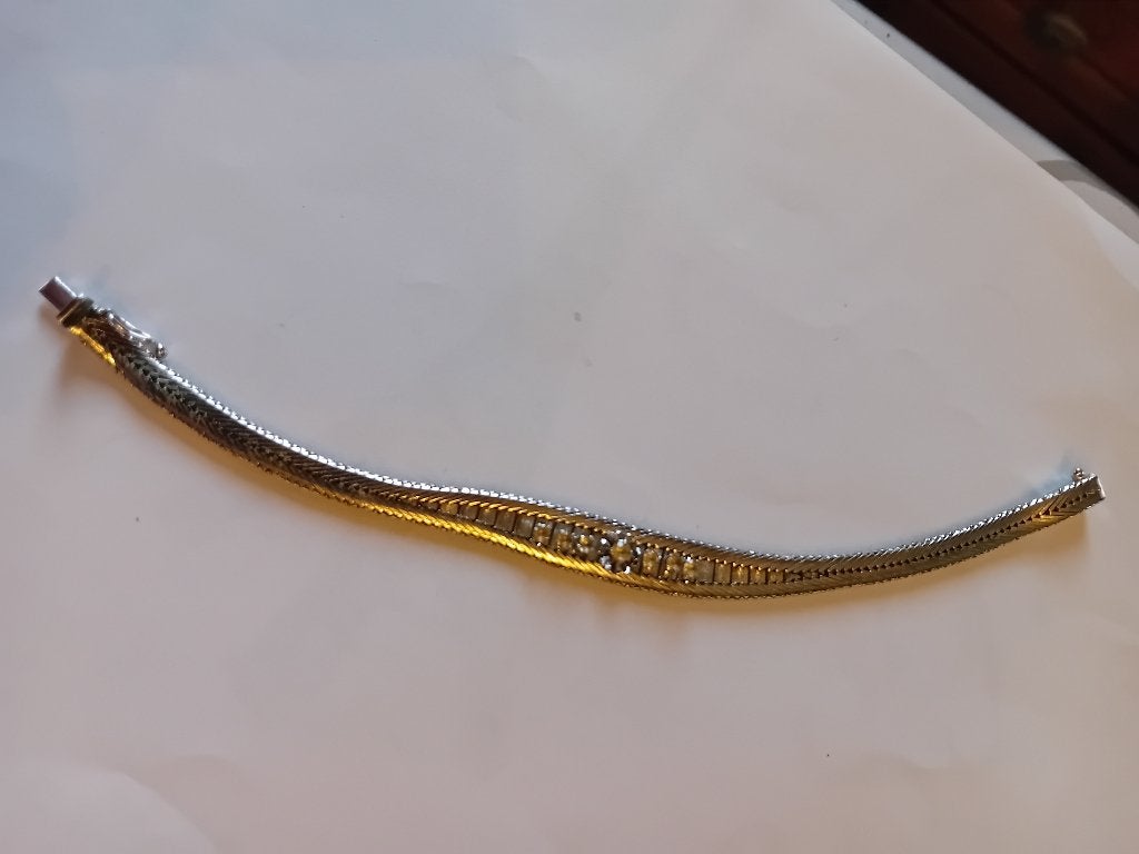 vintage zilver armband, Verzenden, Zo goed als nieuw, Zilver, Zilver