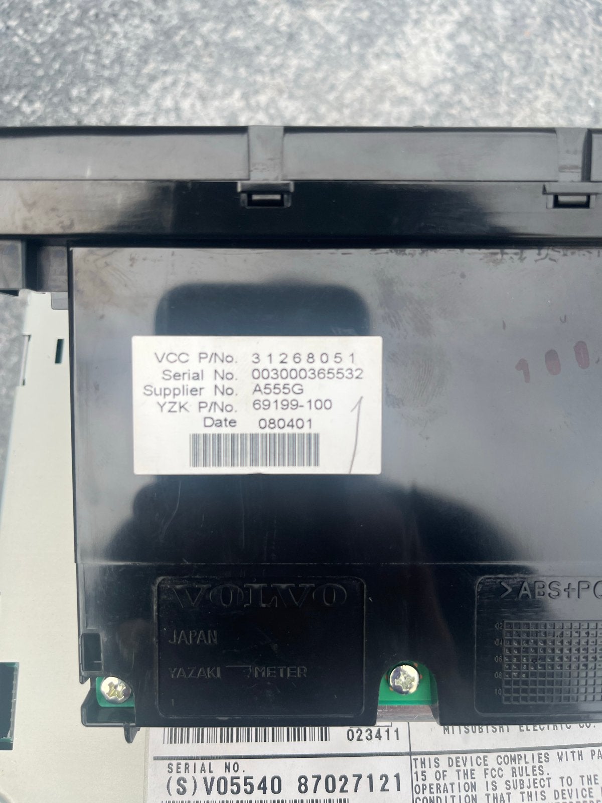 Lcd scherm radio en cd speler Volvo C30/C70/S40/V50, Ophalen of Verzenden, Gebruikt