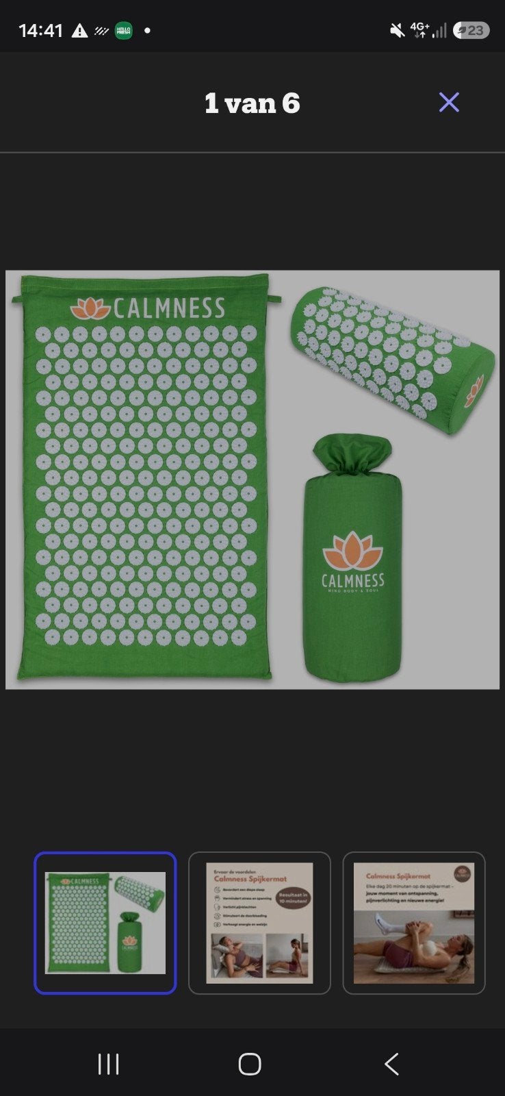 NIEUWE Calmness Spijkermat - Acupressuur Mat en Kussen Set, Ophalen of Verzenden, Nieuw, Overige typen