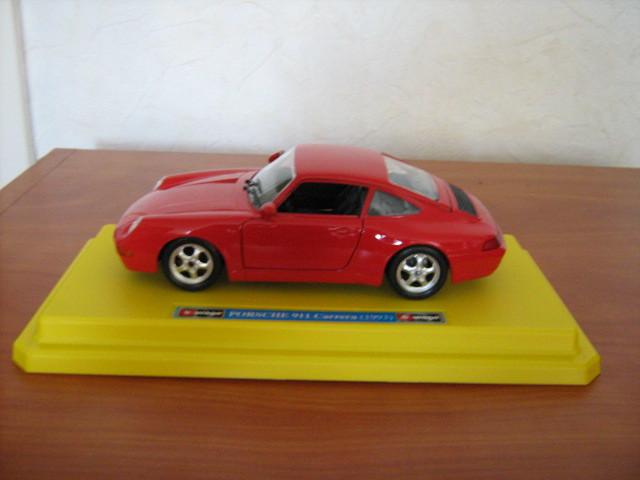 Porsche 911 Carrera,Rood,  in doos.  Bburago, Schaal 1:24, Ophalen of Verzenden, Nieuw, Auto, Bburago