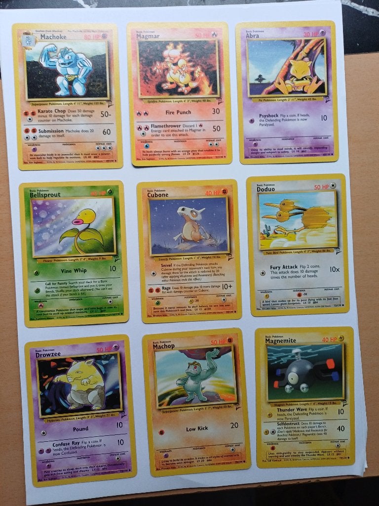 Pokémon- 17 stuks Base Set 2/130- o.a. Squirtle, Verzenden, Zo goed als nieuw, Meerdere kaarten