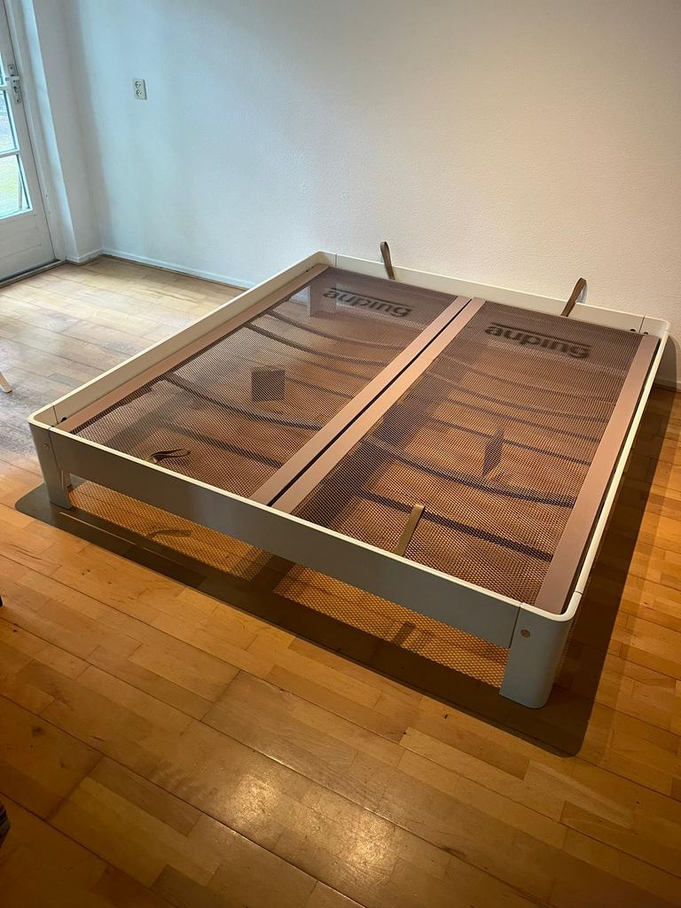 Prachtige Auping Auronde 1000 180x200 cm, Wit, Tweepersoons, Ophalen of Verzenden, Zo goed als nieuw