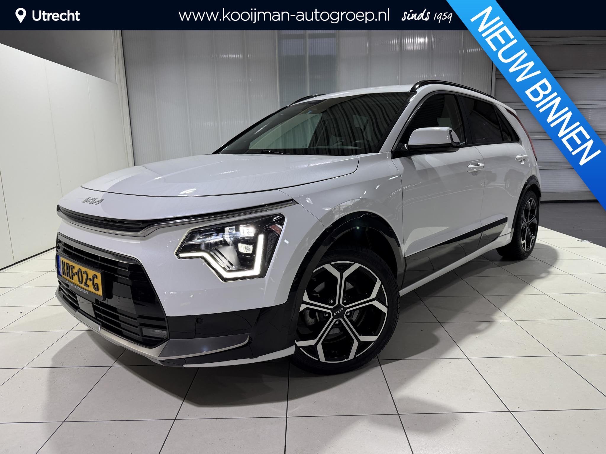 Kia Niro 1.6 GDi Hybrid DynamicPlusLine 18 inch, Stoel en St, 1374 kg, Gebruikt, Euro 6, Automatische klimaatregeling