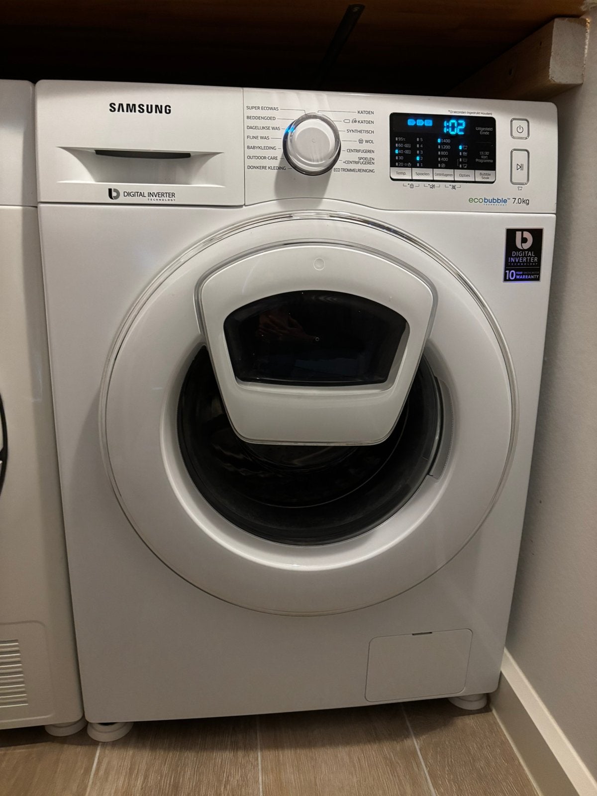 Foto 3 van Samsung wasmachine + warmtepompdroger 7 kg – nette set