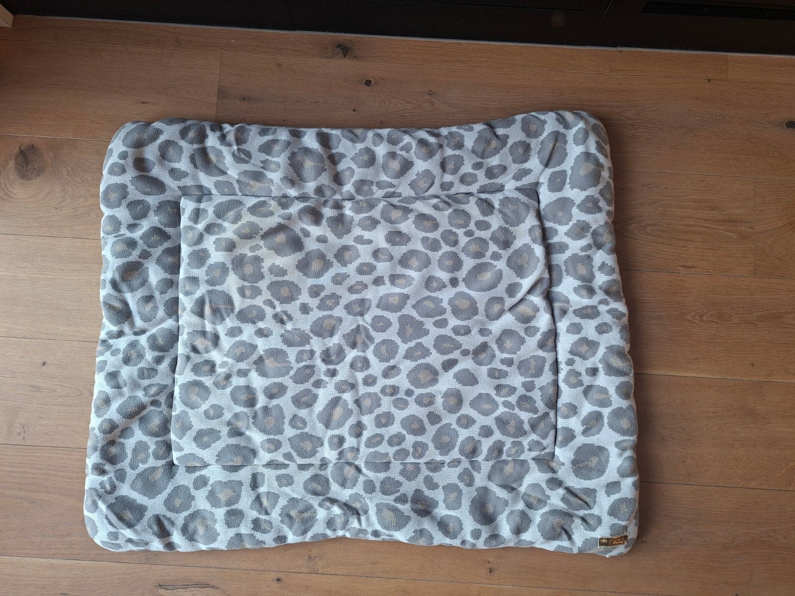 Meyco Boxkleed Dierenprint Grijs/Beige 75x90 cm, Ophalen, Zo goed als nieuw