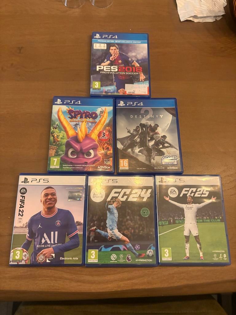 PS5 Games - FIFA, FC, Spyro, Destiny, Spelcomputers en Games, Games | Sony PlayStation 5, Ophalen of Verzenden, Gebruikt