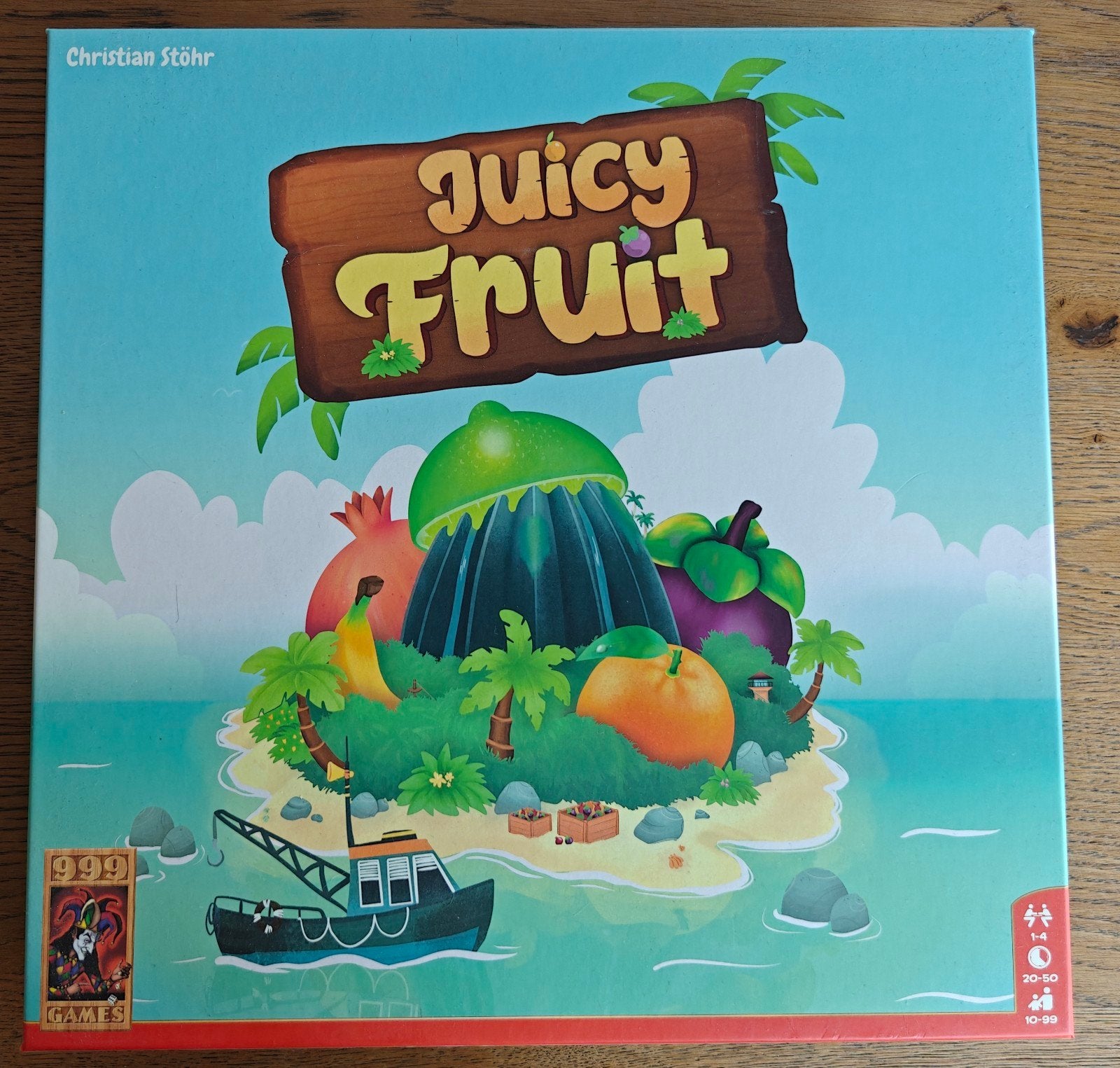 Juicy Fruit Bordspel - Zo goed als nieuw, Een of twee spelers, Ophalen of Verzenden, Zo goed als nieuw, 999 Games