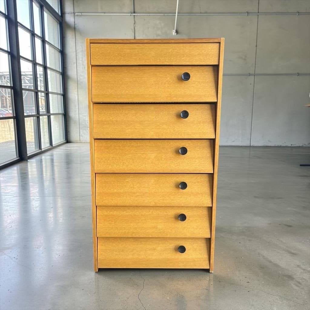 Vintage houten schoenenkast / klepkast, Antiek en Kunst, Ophalen