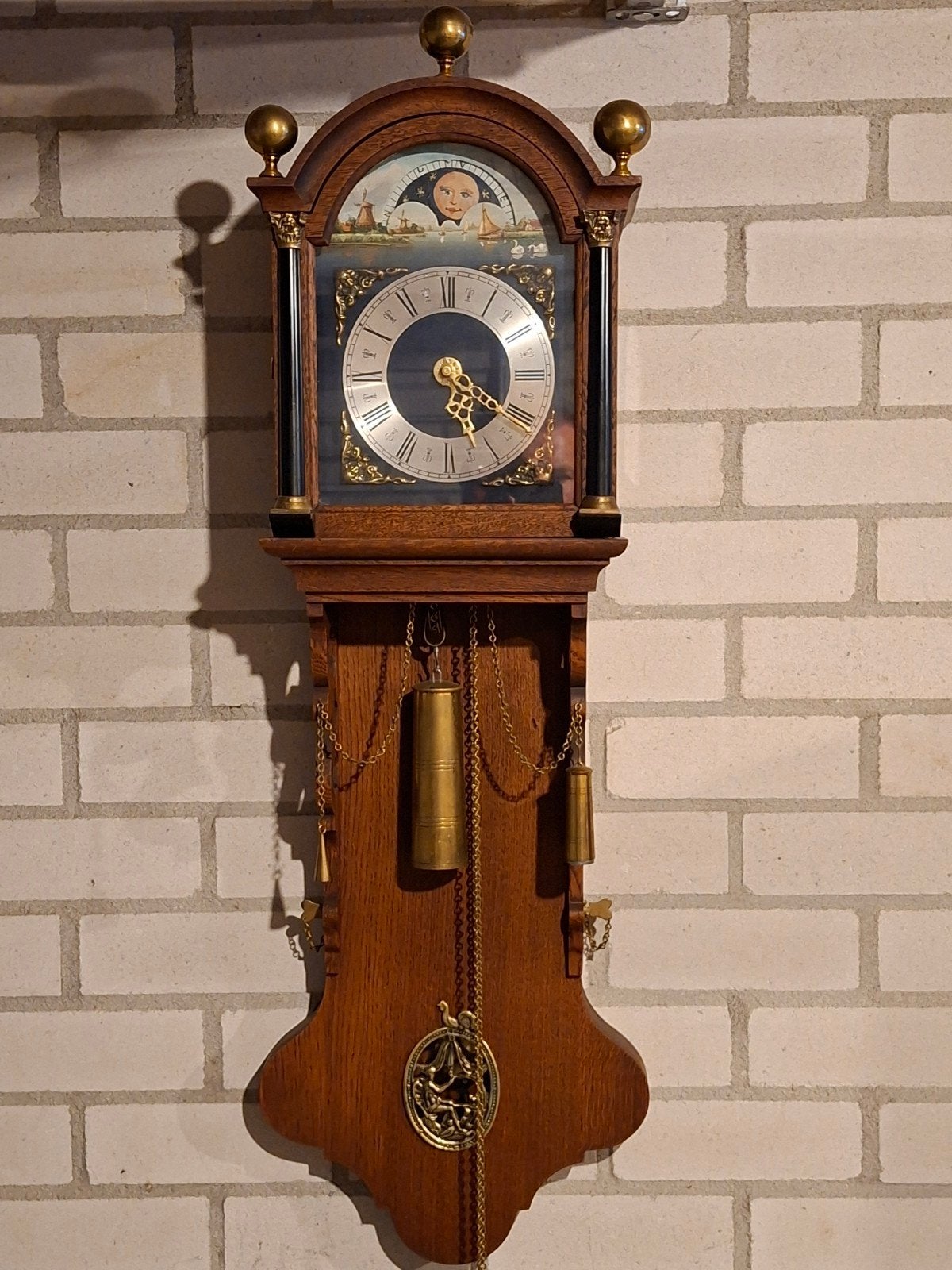 Antieke Friese Staartklok - Prachtig Uurwerk, Antiek en Kunst, Ophalen