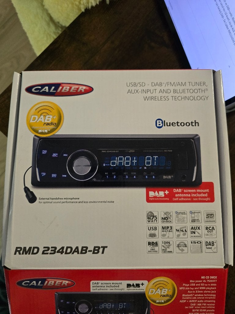 autoradio caliber rmd 234dab-bt, Auto diversen, Ophalen, Nieuw