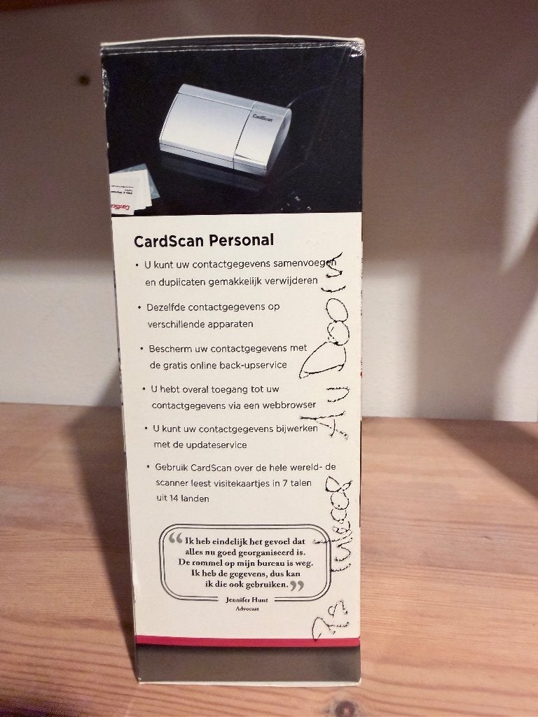 CardScan Personal - Visitekaartjes scanner en beheer, Computers en Software, Capture cards, Ophalen of Verzenden, Zo goed als nieuw