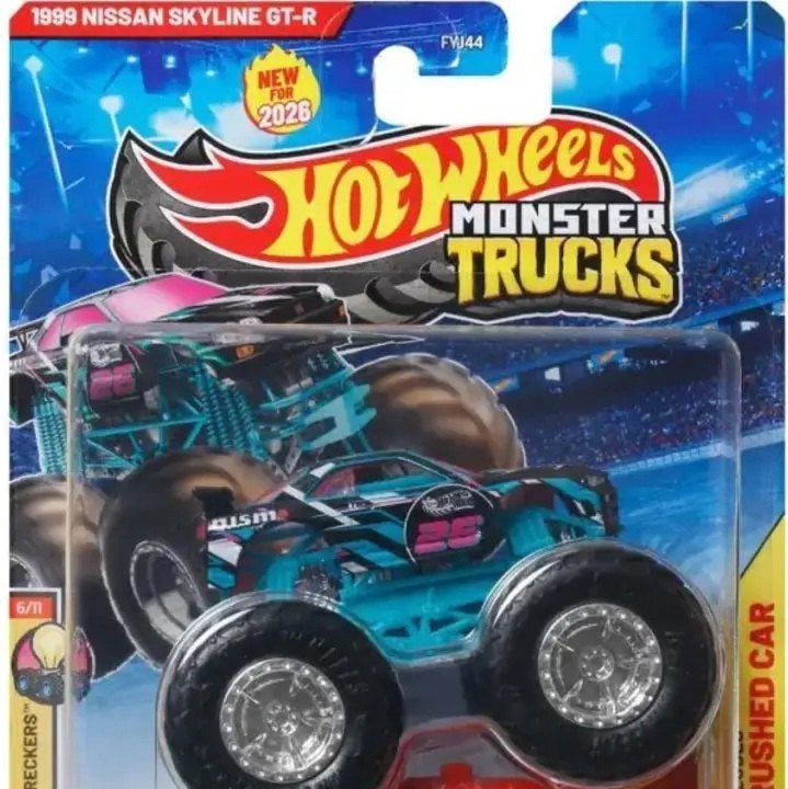 Hotwheels: Monster Trucks 1:64 1999 Nissan Skyline GT-R, ., Nieuw, Ophalen of Verzenden, .