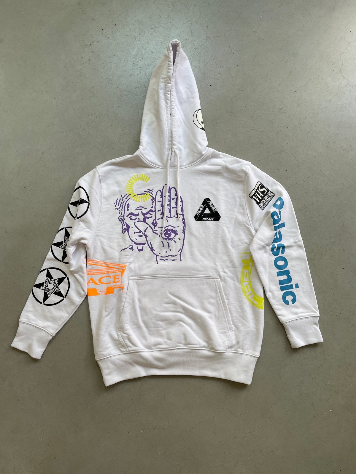 Palace Hoodie Maat M, Kleding | Heren, Truien en Vesten, Ophalen of Verzenden, Zo goed als nieuw, Maat 48/50 (M), Wit