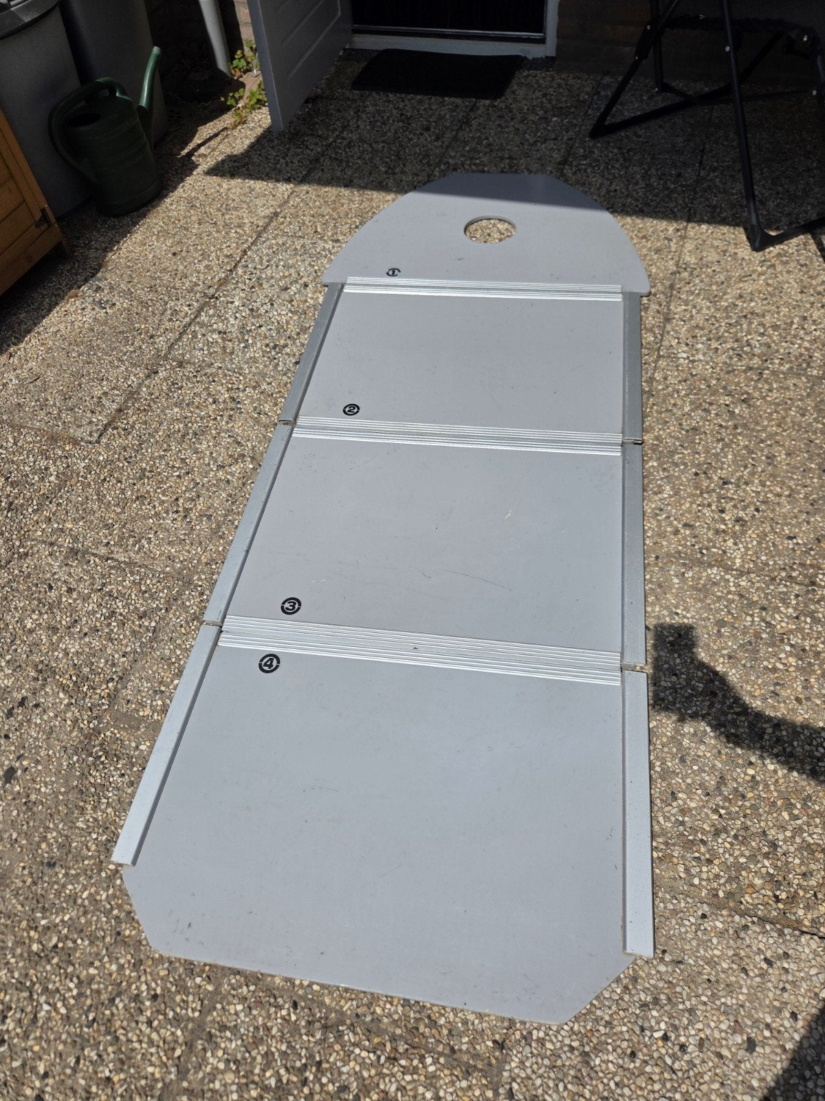 aluminium vloerdelen rubberboot - 2.25m lang, 88cm breed, Watersport en Boten, Ophalen, Gebruikt