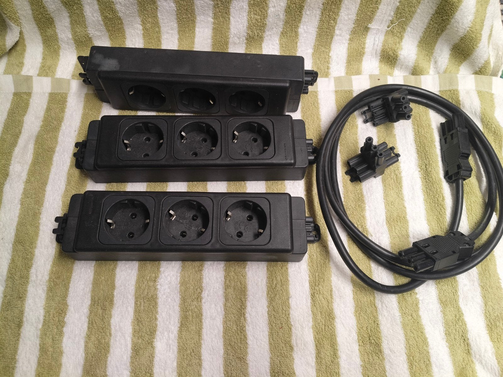 Schulte EVOline Powerunit 3-voudig stekkerblok met kabel, Ophalen of Verzenden, Gebruikt, Stopcontact