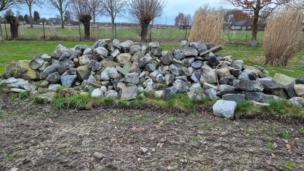 Basalt keien, Ophalen, Grijs, Basalt