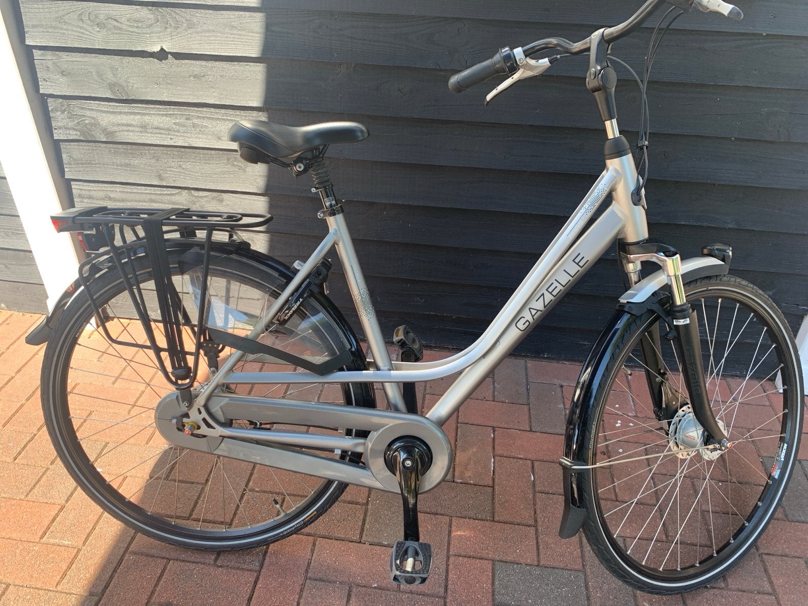 Gazelle Paris C7 Damesfiets - Zo goed als nieuw, Fietsen en Brommers, Fietsen | Dames | Damesfietsen, Ophalen, Terugtraprem, Zo goed als nieuw