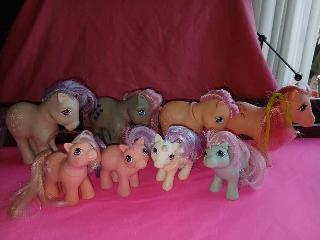 Vintage My Little Pony figuren - set van 8, Ophalen of Verzenden, Gebruikt, Meisje