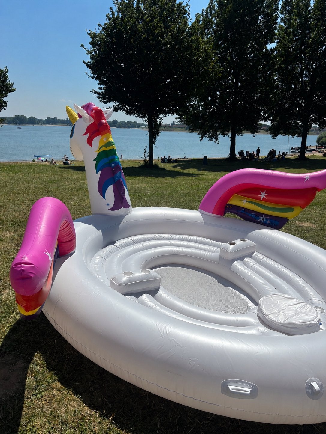 Drijvende party unicorn 5M, Ophalen, Zo goed als nieuw