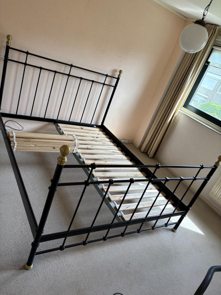 Ikea bed tweepersoons tweepersoonsbed, Ophalen, Gebruikt, Modern klassiek, Tweepersoons