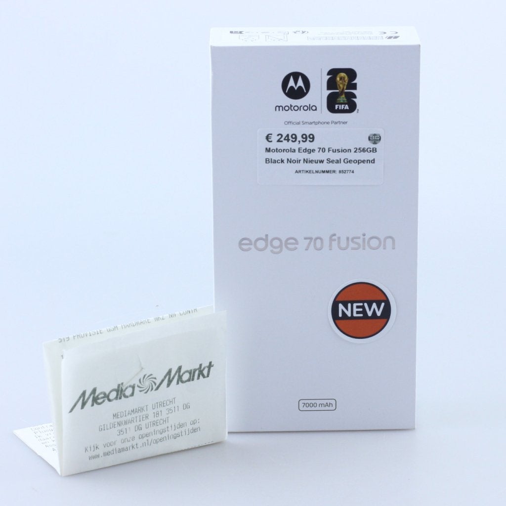 Motorola Edge 70 Fusion 256GB Black Noir Nieuw Seal Geopend, Telecommunicatie, Motorola, Nieuw, Support@motorola.com, 222 W. Merchandise Mart Plaza
Suite 1800
Chicago, IL 60654
United States