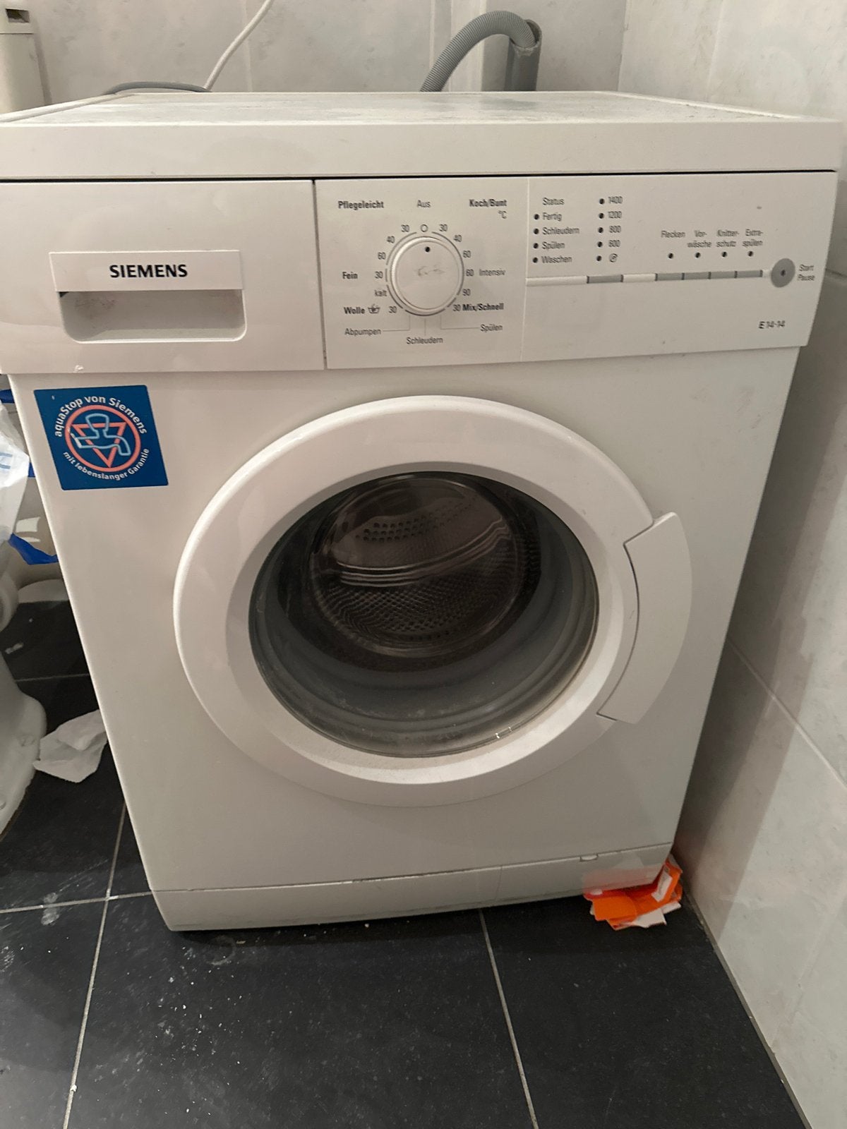 Siemens Wasmachine - Gebruikt maar werkt goed, 6 tot 8 kg, Gebruikt, Ophalen of Verzenden, Voorlader