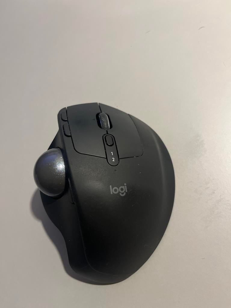 Logitech MX Ergo Draadloze Trackball Muis - Ergonomisch, Computers en Software, Muizen, Ophalen, Rechtshandig, Ergonomisch, Zo goed als nieuw