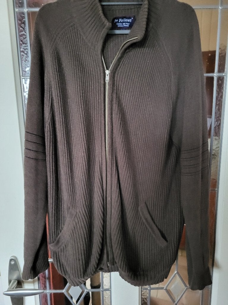 leuk bruin for fellows vest mt L, Maat 52/54 (L), Bruin, Ophalen of Verzenden, Zo goed als nieuw