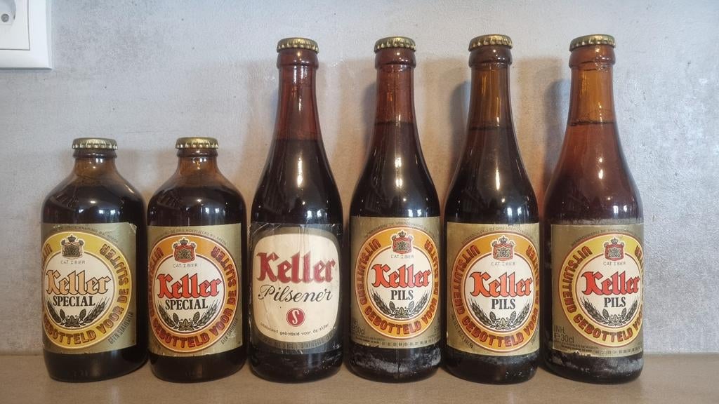 Keller, eind '60-'83: Vriendenkring & Drie Hoefijzers Breda, Verzamelen, Ophalen of Verzenden, Gebruikt, Flesje(s), Overige merken