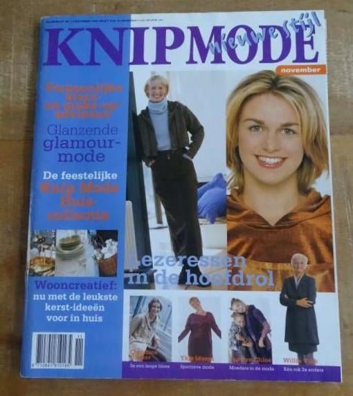 Knipmode nummer 11 november 1998 maat 34/46 en 116/140, Hobby en Vrije tijd, Kledingpatronen, Verzenden, Zo goed als nieuw, Vrouw