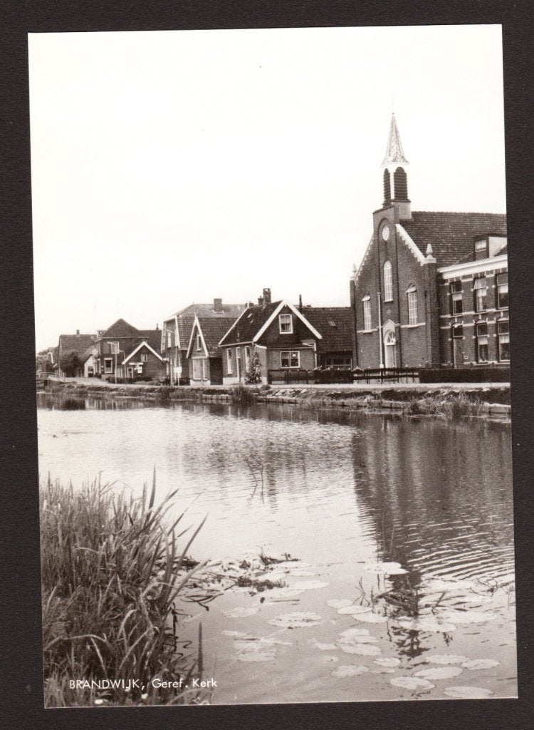Brandwijk (nabij Bleskensgraaf en Ottoland) - Geref Kerk, Ophalen of Verzenden, 1960 tot 1980, Ongelopen, Zuid-Holland