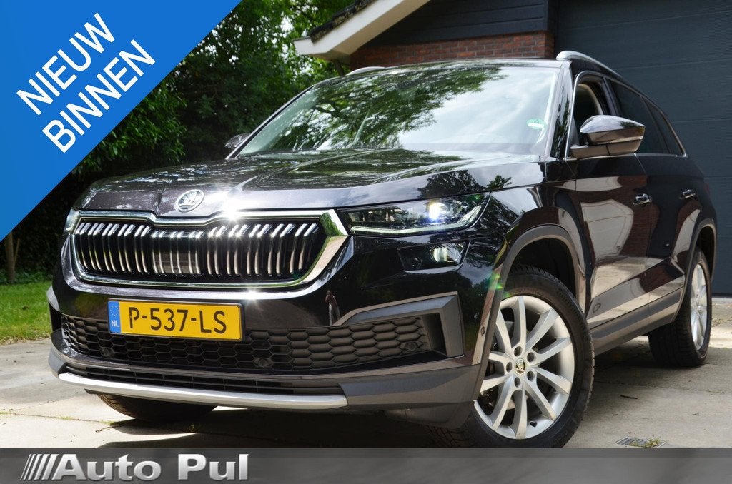Skoda Kodiaq 1.5 TSI Business Edition Plus 7 Persoons Automa, Auto's, 4 cilinders, 150 pk, Zwart, Origineel Nederlands