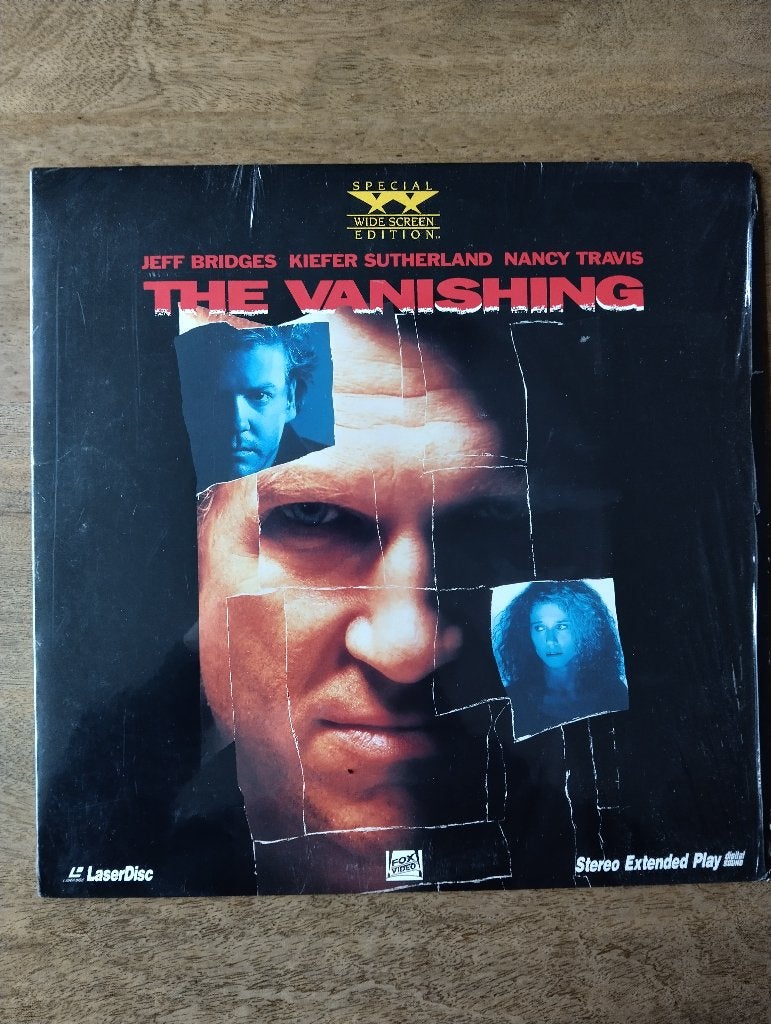 The Vanishing * LaserDisc * Cd Video * Laser Disc * Rare *, Alle leeftijden, Ophalen of Verzenden, Zo goed als nieuw, Engels