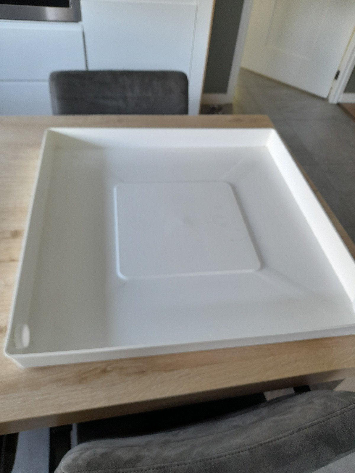 Witte wateropvangbak voor onder wasmachine., Ophalen, Kunststof, Zo goed als nieuw, Modern