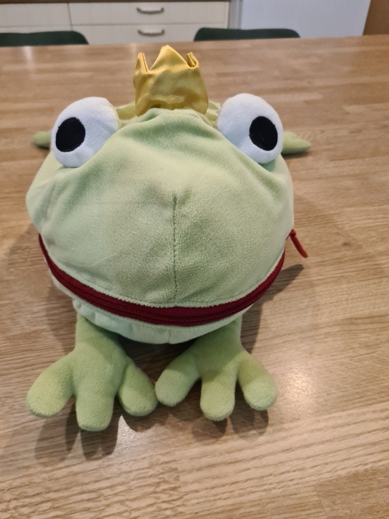 Pyjamatas knuffel Kikker, Ophalen of Verzenden, Zo goed als nieuw, Kikker, Wasbaar