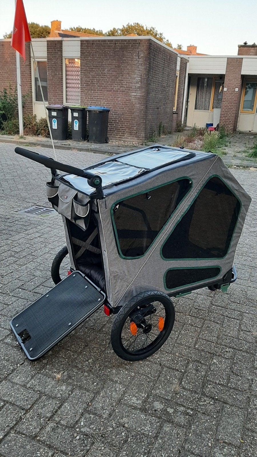 heavy duty fietskar+ wandelwagen maat L, Ophalen, Nieuw