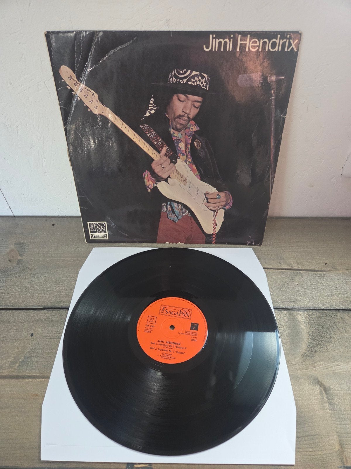 Jimi Hendrix - Live (Saga Pan) LP Vinyl, Ophalen of Verzenden