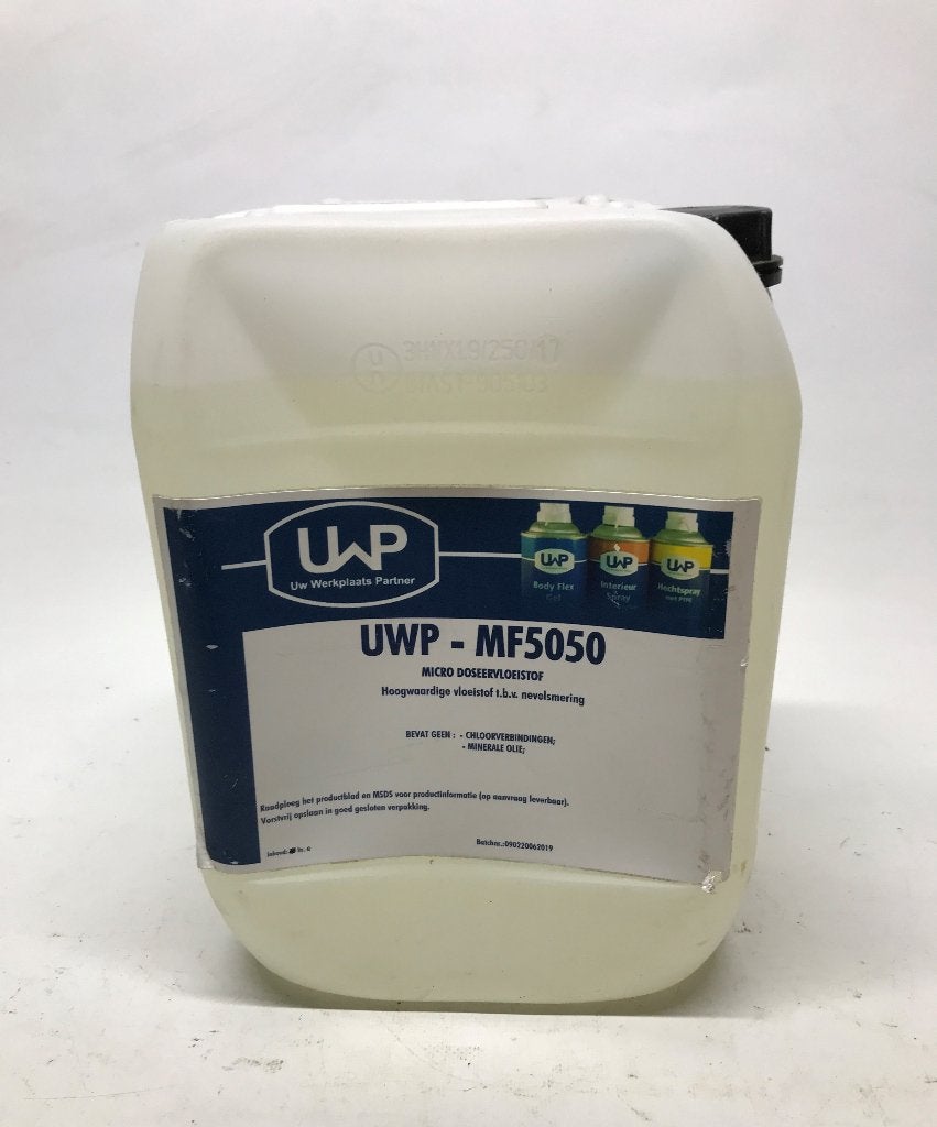 Vloeistof voor nevelsmering, UWP - MF5050, 10 liter, Ophalen, Minder dan 30 mm, Gebruikt, Overige typen