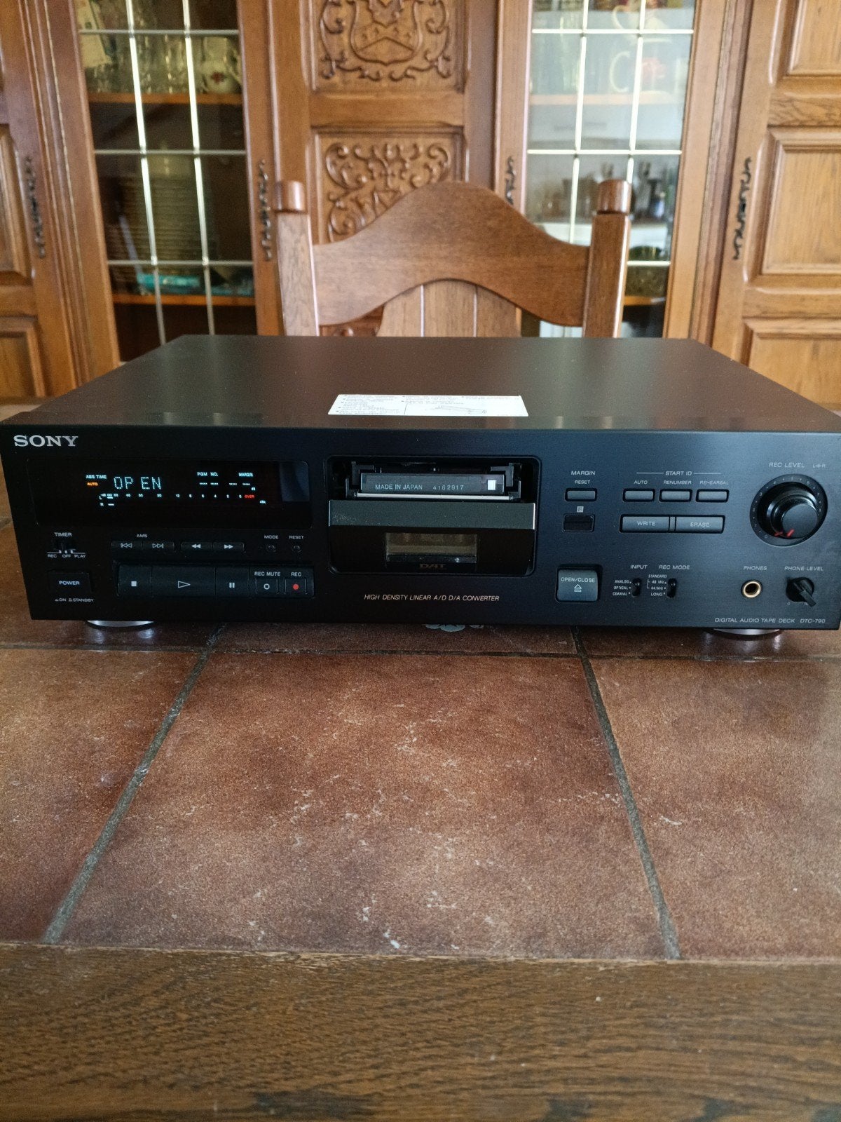 Sony dtc 790 dat recorder ., Ophalen of Verzenden, Gebruikt, Audio