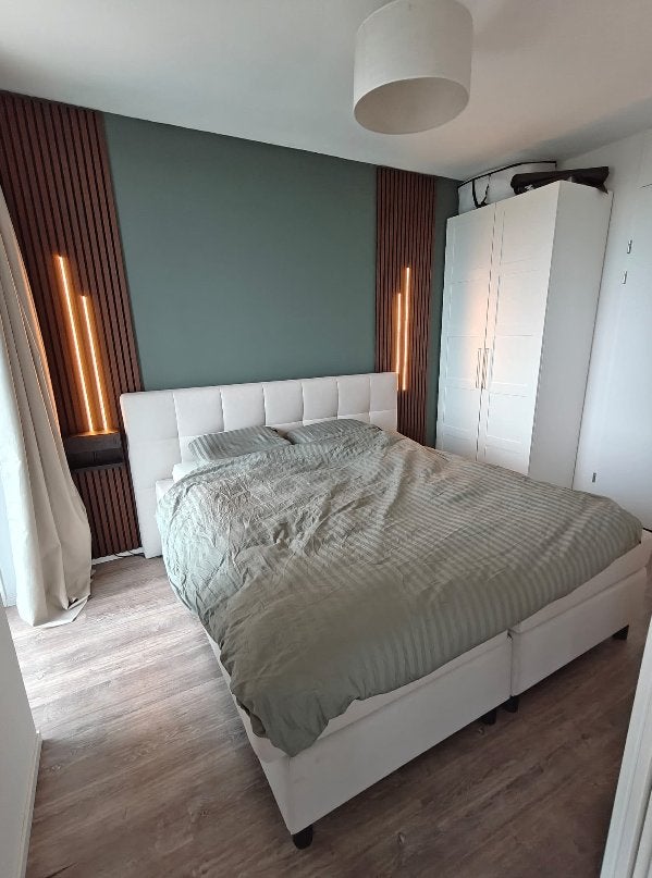 Akupanel akoestische wandpanelen gerookte eikenkleur, Gebruikt, 260 cm, Hout, Wandbord of Wandpaneel