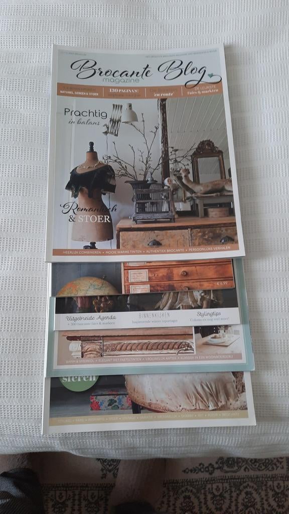 5 mooie brocante magazines"Brocante Blog", Ophalen