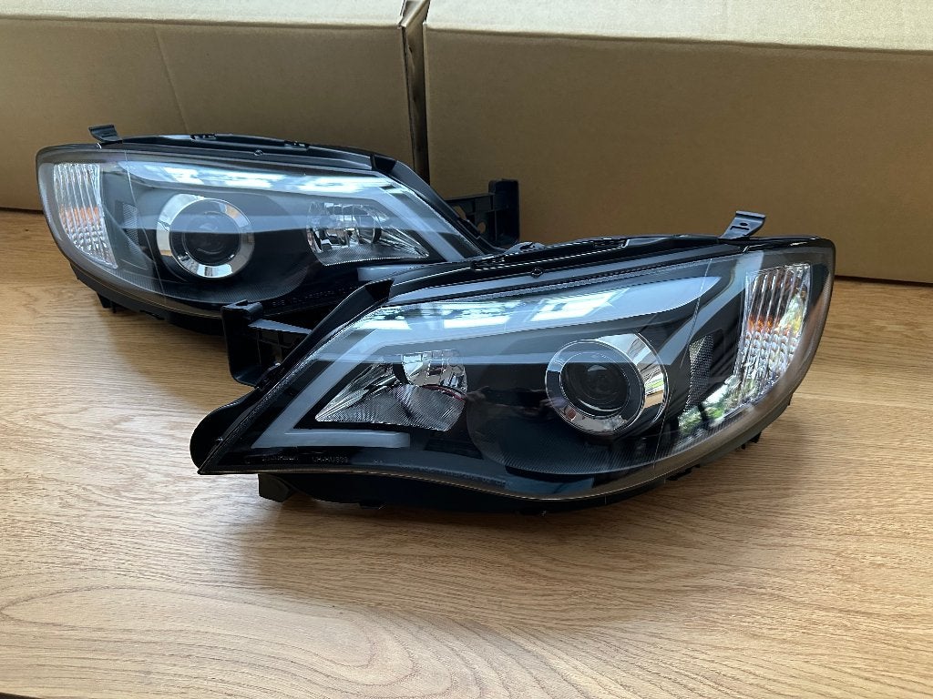 JapPower Koplampen set zwart - Subaru Impreza 2008-2014, Ophalen of Verzenden